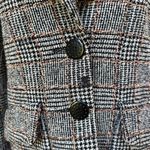 Karl Lagerfeld Blazer 42 (US 10) Made in France Wool Blend Plaid Jacket Photo 8