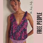 Free People  bodysuit Small floral one-piece top lace Photo 2