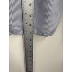 Vince Striped Georgette Collared Neck Long Sleeve Silk Blend Blouse Top XS Photo 7