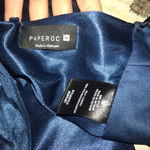 Royal blue silk set Size M Photo 4