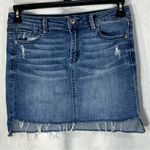 True Craft  Distressed Denim Mini Skirt  Size 5‎ Photo 0