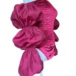 Free People Girls Just Wanna Bodysuit Puff Sleeve Velvet Smocked Womens Small Photo 4