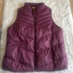 Xersion Packable Puffer Vest Plum Purple Size OX Women Full Zip Pockets Photo 0
