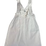 Jordache  Vintage White 9/10 Overall‎ Dress Denim Jean Zip Up Photo 0