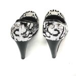 Coach  "Dassi" Black Wedge Slip On with Overall Embellished Silver/Black Pumps Photo 3