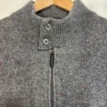 Saks 5th Avenue Womens Zip Up Cardigan Wool Gray Italy Academia Preppy Sz XXL Photo 1