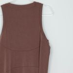 Ododos Womens Brown Sleeveless Tank Dress Size XL Pockets Stretch Athleisure Photo 8