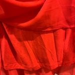 Catherine Malandrino  Coral Color Sheer Overlay Dress Photo 3