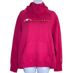 Champion Womens Deep Raspberry Pullover Fleece Hoodie Size Large Photo 0