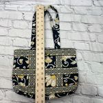 Vera Bradley  Quilted Tote Bag Black and Yellow Photo 9
