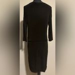 Slinky Brand NWT  All Black Sequined 3/4 Sleeve Dress size medium Photo 2