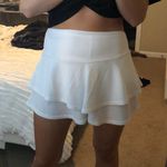 Boohoo White Ruffle Skort Photo 0