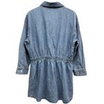 ZARA  Women's Long Sleeve Denim Shirt Dress size Large Photo 2
