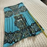 BEACH INC Boho Pull On Multi Color Blue Sz L Convertible Shirt Size L Photo 7