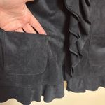 Rafael Woman Women's Blazer Jacket Ruffle Hook Closure Polyester Black Size 1X‎ Photo 3