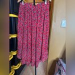 Moda NWT Red Paisley High-Low Ruffle Hem Skirt – Size XL Photo 7