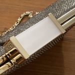 Kate Landry Champagne Gold Glitter Evening Bag Clutch 5x11 Photo 10