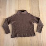 Madewell Light Brown Belmont Mock Sweater Size Small Photo 2