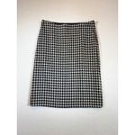 Max Mara  Houndstooth Pencil Skirt Black White Classic Business Career Knee Length Photo 1