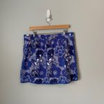 T by Talbots Blue Purple Floral Athletic Skirt Skort Tennis Golf Skirt Size XL Photo 1