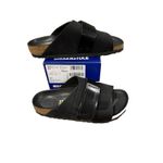 Birkenstock Sandals Kyoto Size 37 N Black Nubuck Leather NEW w Box Adjustable Photo 10