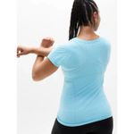 Athleta XL Momentum Seamless Tee Aqua Blue X-Large Regular Photo 4