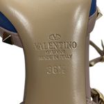 Valentino Garavani Rockstud 65mm Leather Caged Pump Blue Pink Size 36.5 Photo 10