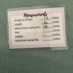 Roxy Good Keepsake Criss Cross Back Cropped Tank Top Sage Green Size XL Photo 3