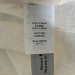 Madewell NWT  Eyelet Garden Dress White Cotton Ruffle Shoulder V-Neck Size Medium Photo 11