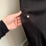 Norma Kamali  One Shoulder Bias Gown Maxi Dress Draped Back Satin Black Sz M Photo 6