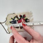 Vintage Women's Floral Beaded Fringe Chain Strap Mini Purse Multicolor Photo 8