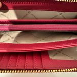 Michael Kors  Berry Pink Center Stripe Large Continental Leather Wallet Wristlet Photo 5