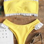 Zaful yellow ruffle set Photo 0