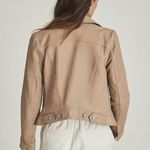 Reiss NWT Piper Leather Jacket in Neutral Size UK14/US10 Photo 3