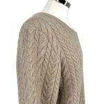 & Other Stories & Other Stories Cable Knit Wool Alpaca Blend Sweater Beige Brown Size Large Photo 8