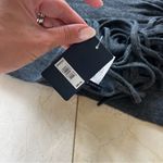 Lucky Brand NWT $80 Dark Gray Fringe Scarf Photo 2