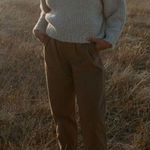 💕DOEN💕 Louvre Pant ~ High Waisted Pleated Ankle Pants Bark Brown 6 NWT Photo 8