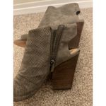 Vince Camuto  Kentvi Perforated Leather Greystone Peep Toe Heeled Ankle Bootie, 8 Photo 7