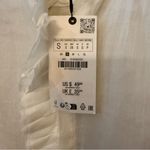 ZARA  100% Ramie White Ruffled Blouse Photo 3