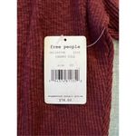 Free People NWT!  Oversized OG Long Sleeve Top in Cherry Cola XS Photo 4