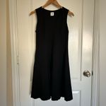CAbi Women's Black Ponte Performance Fit and Flare Sleeveless Dress Small #3649 Photo 2