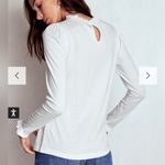 Boden Supersoft Frill Detail Top White Size US 12 Photo 2