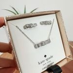 Kate Spade NWT Ribbon Boxed Set Earrings and Necklace Photo 4