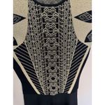 Ted Baker Jenkins Dress Black Gold Fit and Flare Sz 2 Photo 4