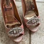 Badgley Mischka  Lavender II Dress Pump Blush Satin Photo 2