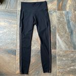 Athleta High Rise Copper Zipper Chaturanga Tight Women's Size Small Black Photo 3