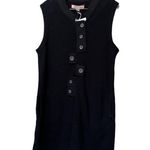 Beyond Threads Alpaca Merino Wool Tunic Vest Cardigan Black L NWT Size L Photo 0