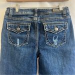 Earl Jean Capri Roll Cuff Denim Womens Size 6 Cropped Simple Casual Everyday Blue Photo 3