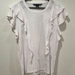Veronica Beard NWOT Bea Short Sleeve Ruffle Tee - Size XL Photo 4