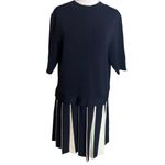 Ted Baker NWT  Pleat Hethia Skirt Knitted Flippy Dress Navy Size US 12 Photo 4
